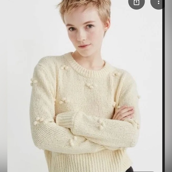 Madewell Sweaters - Madewell dotted bobble pullover sweater